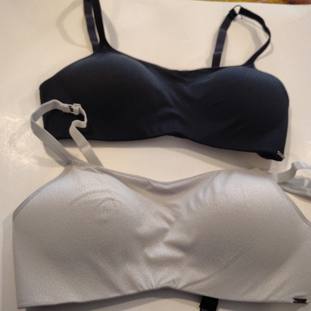 DKNY Black and Gray Bras Intimates & Sleepwear